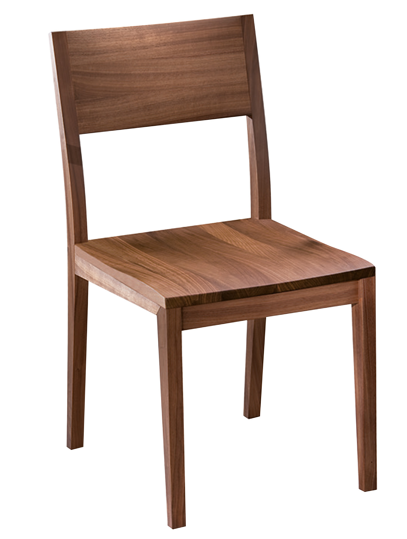 CARESSE TREND Stuhl mit körpergerecht ausgeformtem Holzsitz