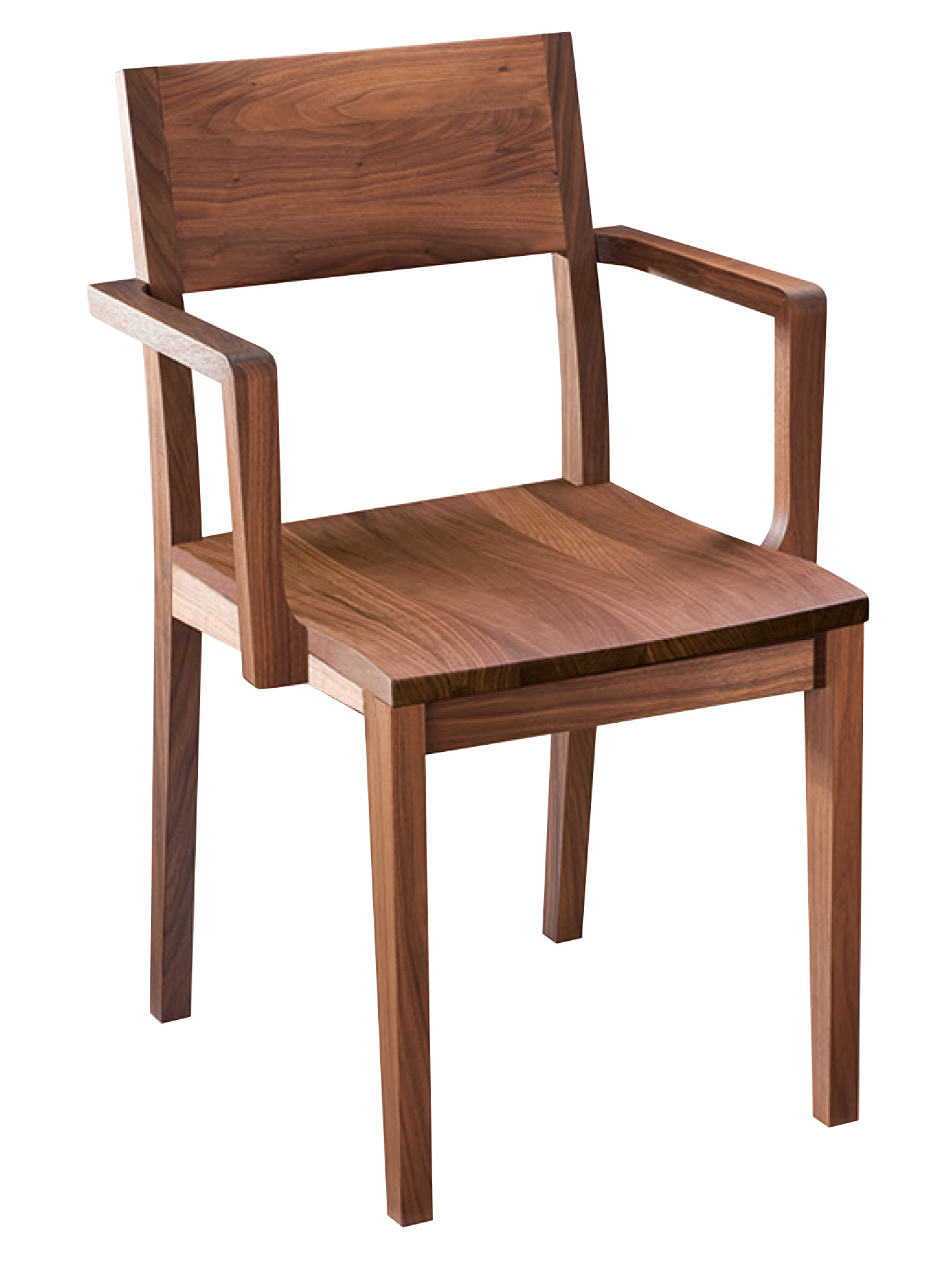 CARESSE TREND Armlehnstuhl mit körpergerecht ausgeformtem Holzsitz